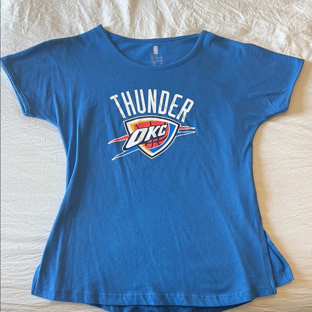 OKC Thunder Blue Kids' Graphic Tee - Youth Short Sleeve Top